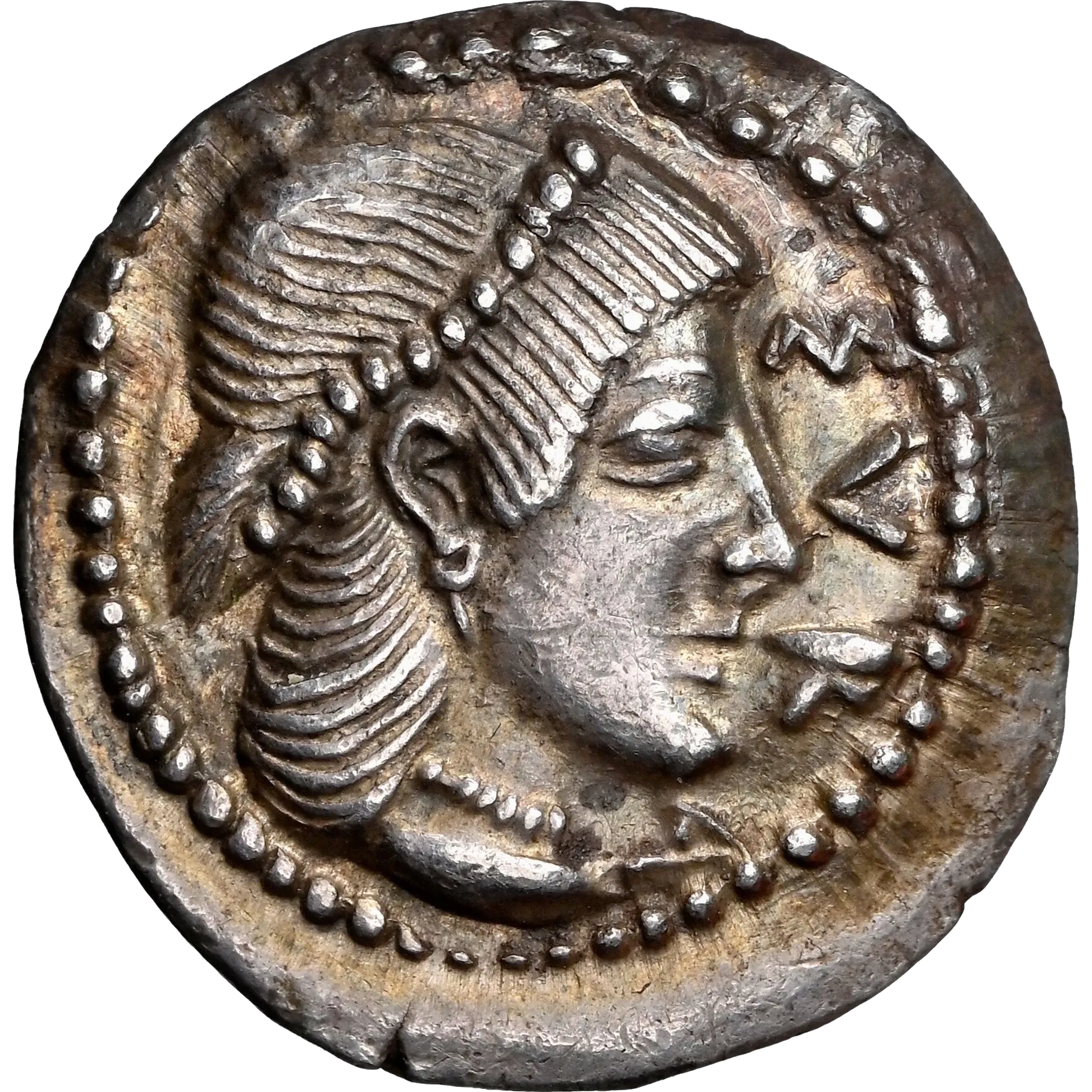 Archaic litra obverse