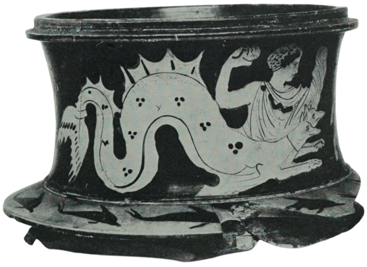 Boeotian pyxis from Würzburg (a)