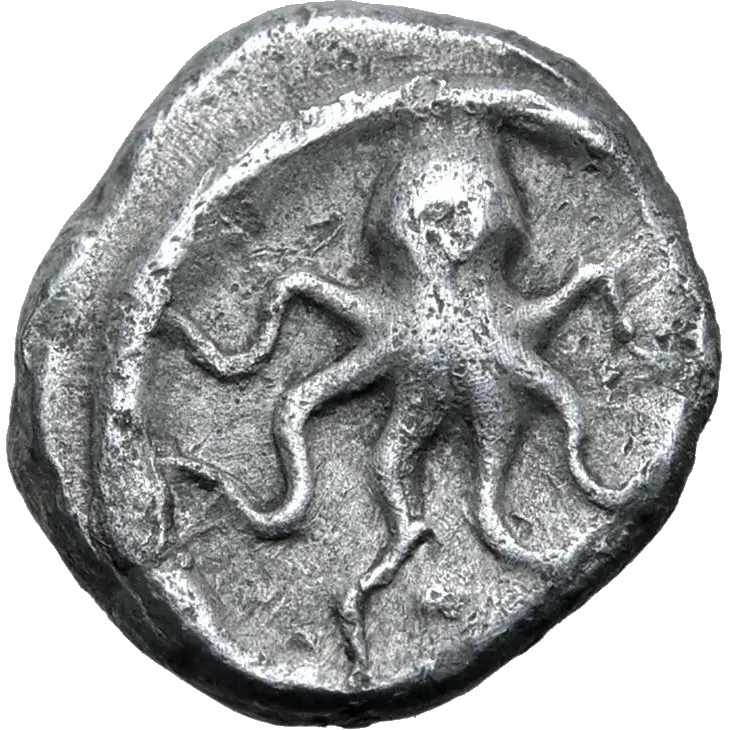 Octopus, six tentacles