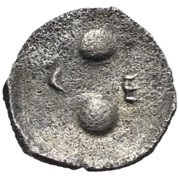 Two pellets (mark of value).