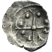 ΣΥ in the second quarter of a four-spoked wheel; two pellets in each of the other three quarters.