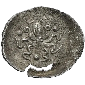 Octopus with three pellets (mark of value)
